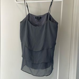 Grey Banana Republic sheer layered top. New with tags.